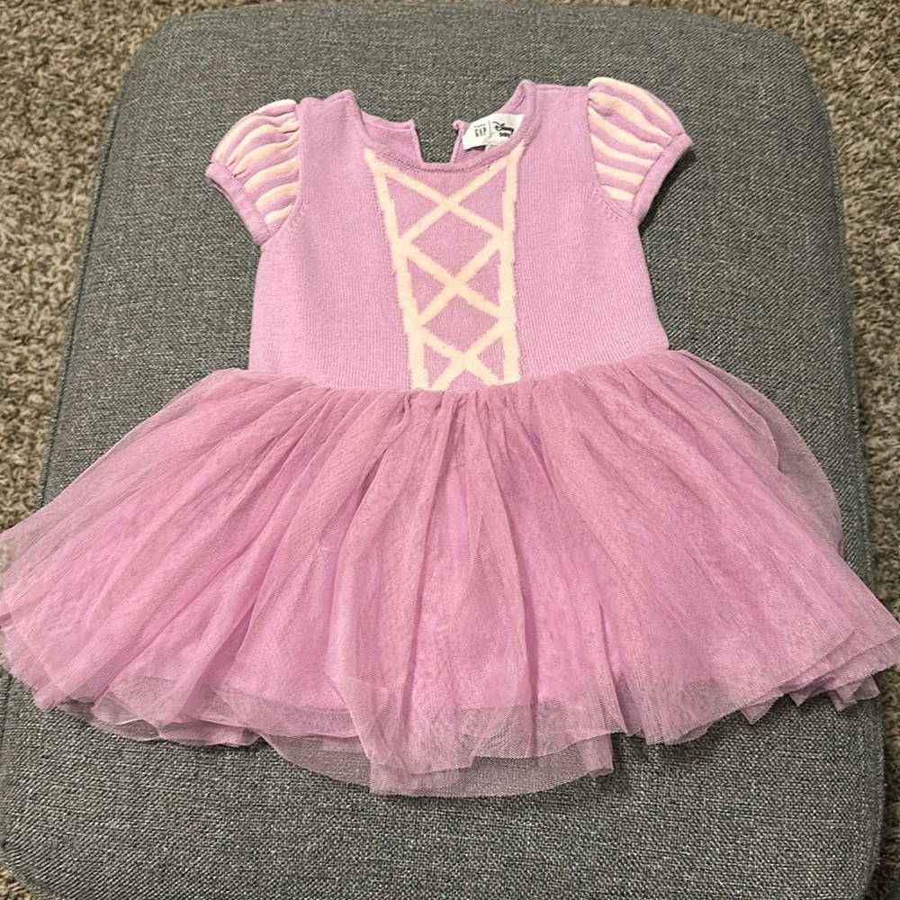 Baby GAP Disney 12-18 Months Toddler Girls Purple Rapunzel Tulle Dress